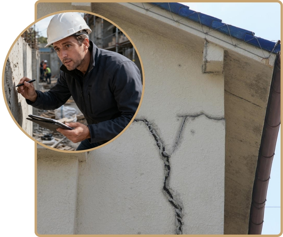 Expert bâtiment Royan fissure extérieur